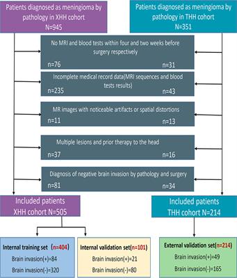 Diagnosis of Invasive Meningioma Based on Brain-Tumor Interface Radiomics Features on Brain MR Images: A Multicenter Study